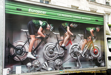 It was Tour de France time and this was the Europcar ad